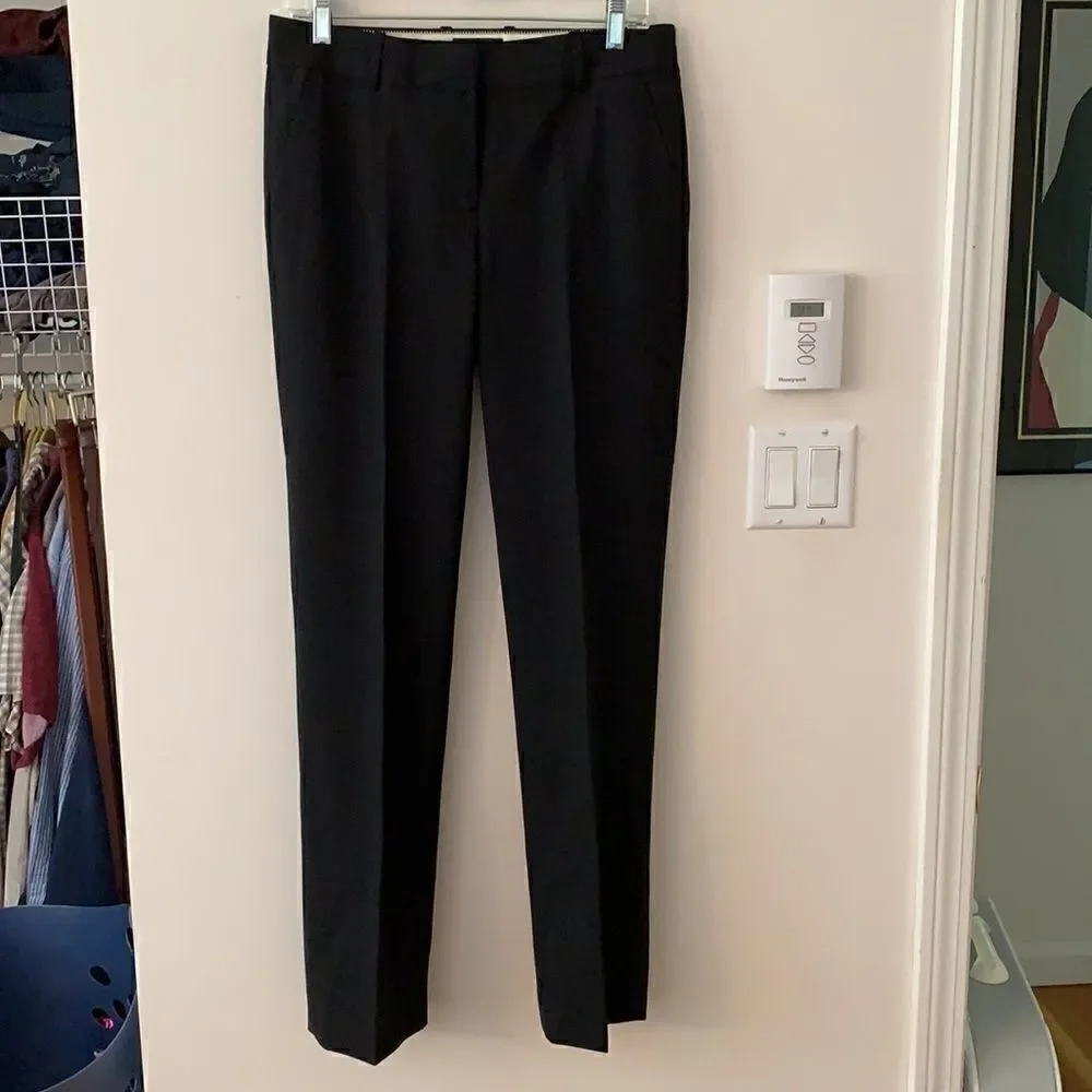 𝅺j Crew favorite Tollegno Italian wool trousers size 4 in black